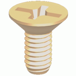 Countersunk  crossed screw [907] (907040800002)