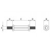 Hexagonal M/M Spacer [313] (313300159902)